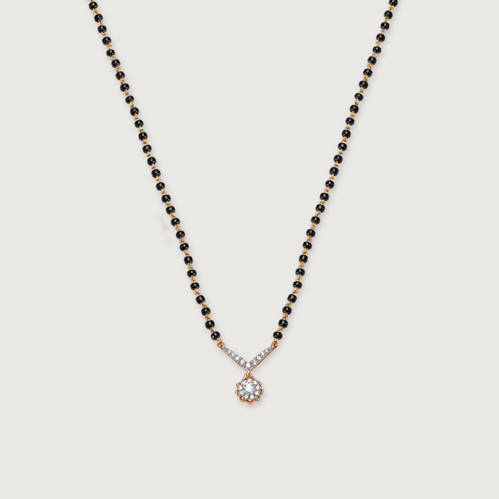 14KT Idyllic Diamond Mangalsutra,,hi-res thumbnail 3
