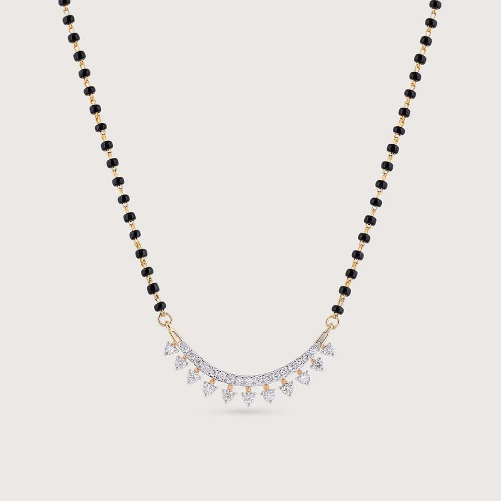 Brilliance Arc Gold and Diamond Mangalsutra,,hi-res thumbnail 3