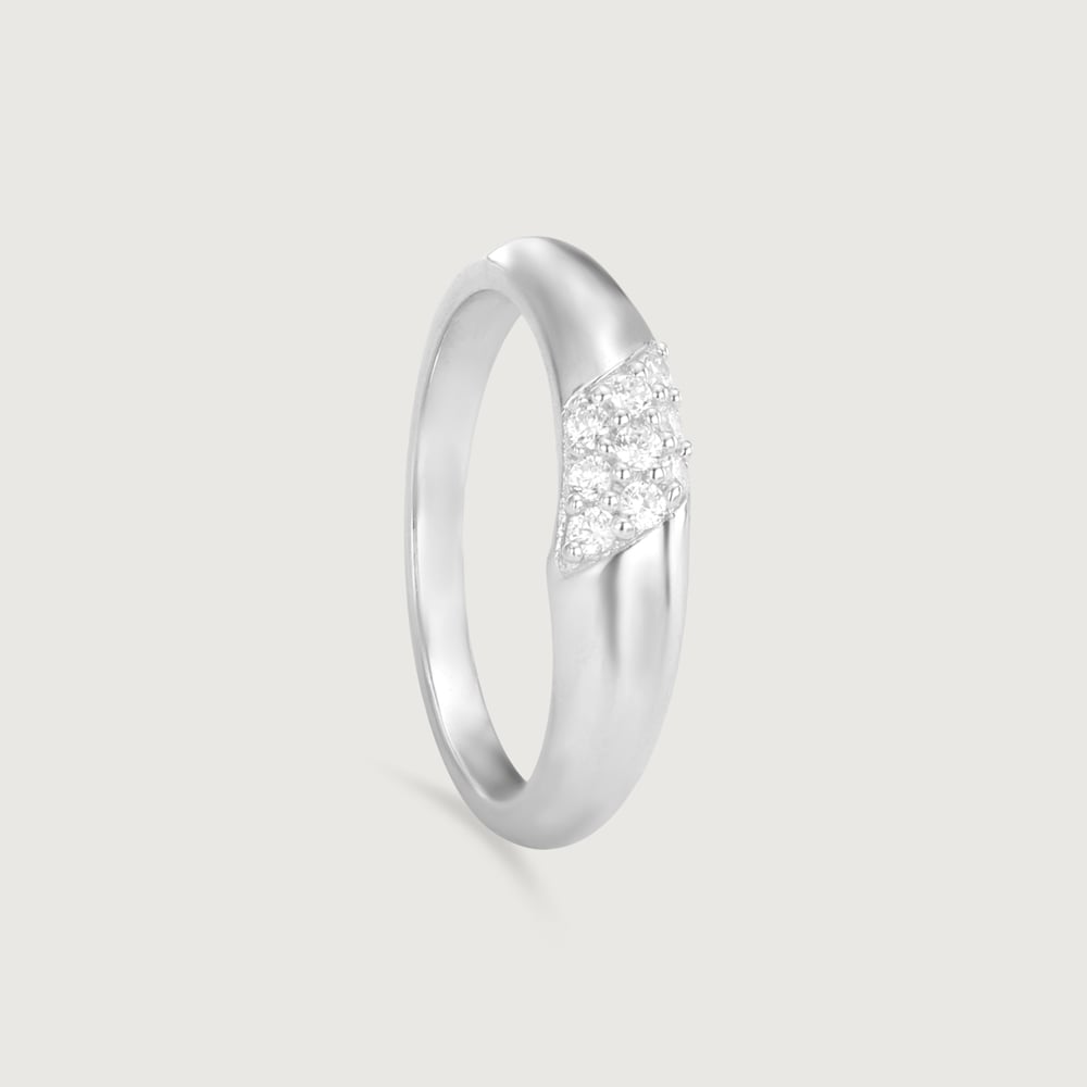 Sculpted Sleek Silver Ring,,hi-res thumbnail 3