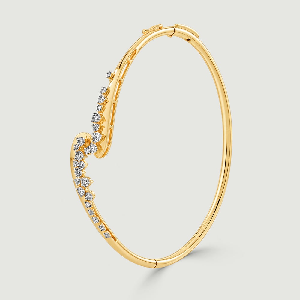 Fluid Shimmering Diamond Bangle,,hi-res thumbnail 4