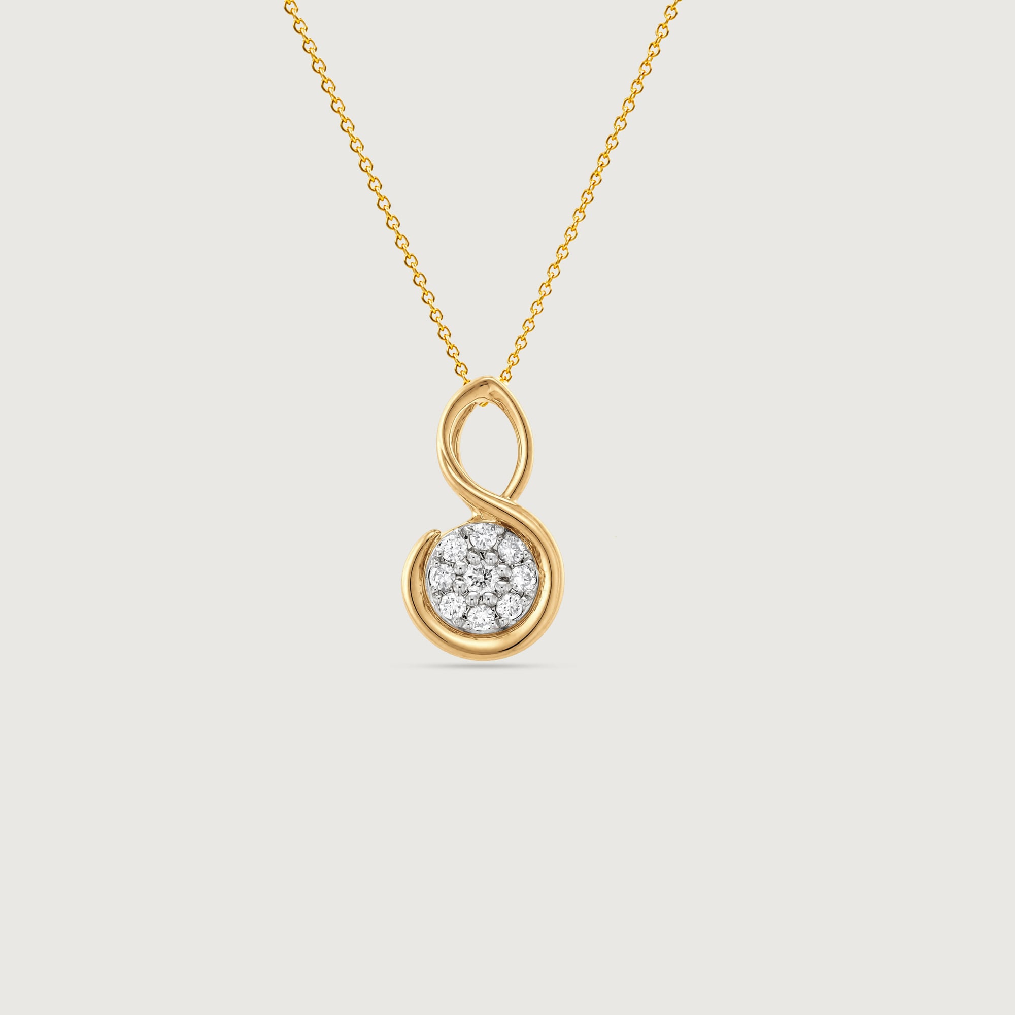 Graceful Infinity Diamond Pendant,,hi-res thumbnail 4