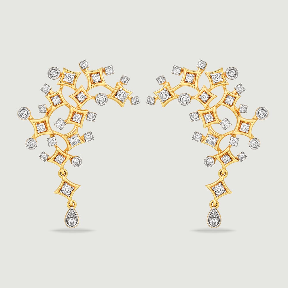 Riverside Radiance Diamond Drop Earrings,,hi-res thumbnail 3