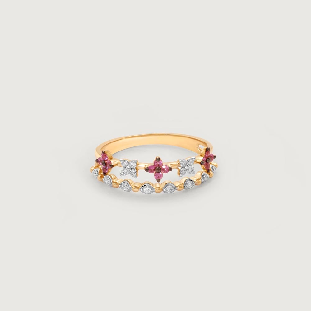 Rosette Rhythm Diamond Ring,,hi-res thumbnail 3
