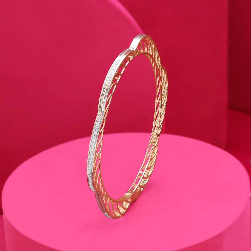 Shining Arch Diamond Bangle
