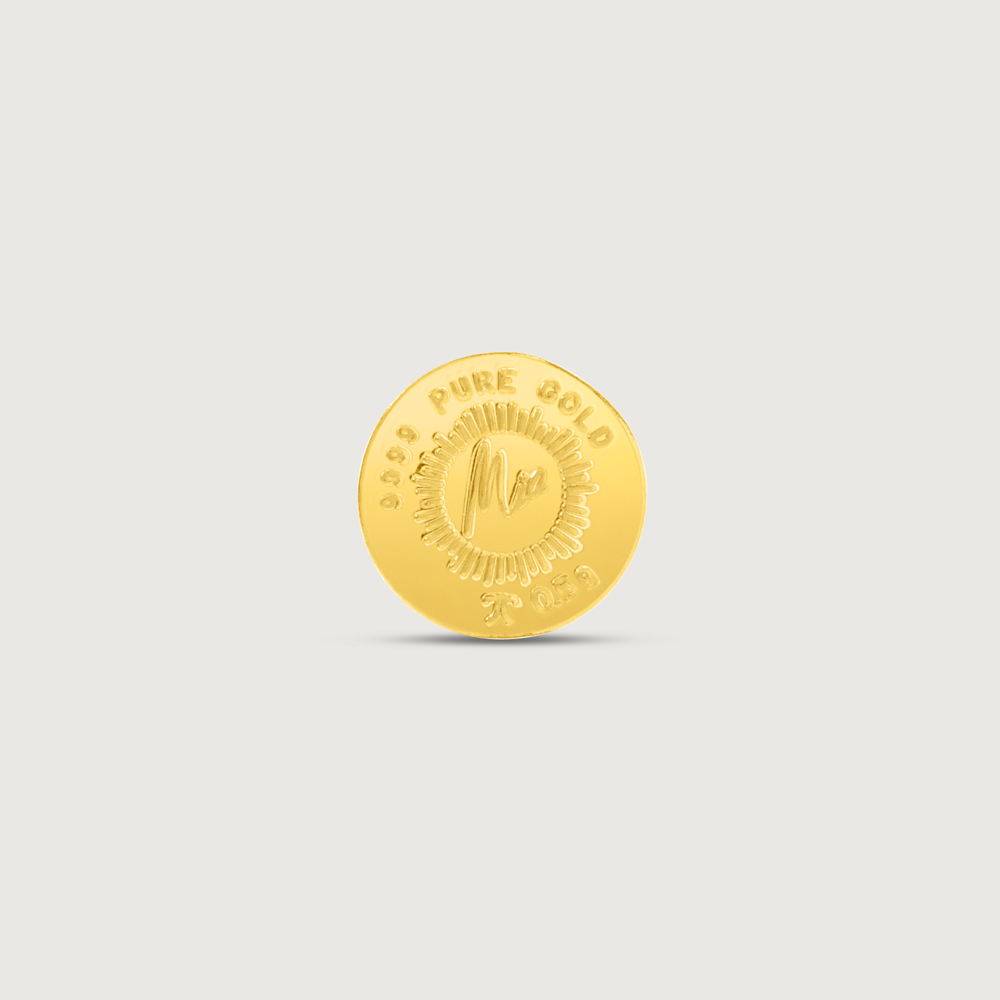 0.5 gm 24 Karat Lotus Gold Coin (9999 Purity),,hi-res thumbnail 2