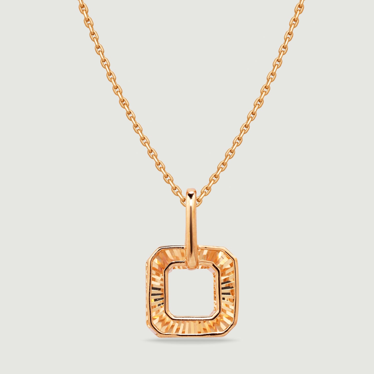 Sleek Radiant Gold Pendant,,hi-res thumbnail 4