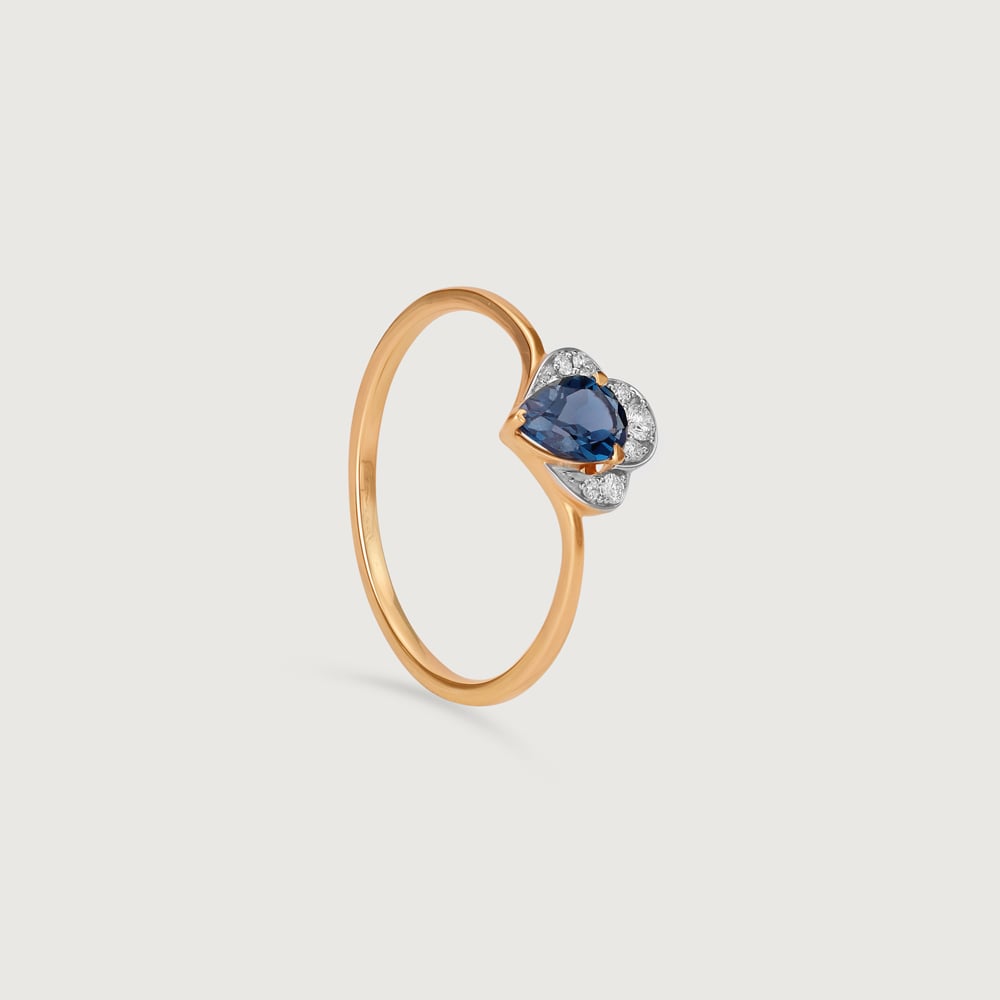 Blue Crown Diamond & Gold Ring,,hi-res thumbnail 4