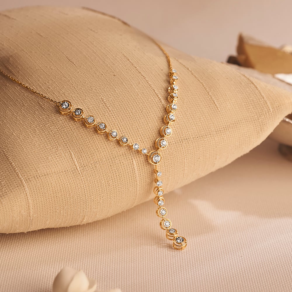 Festive Radiance Diamond Necklace