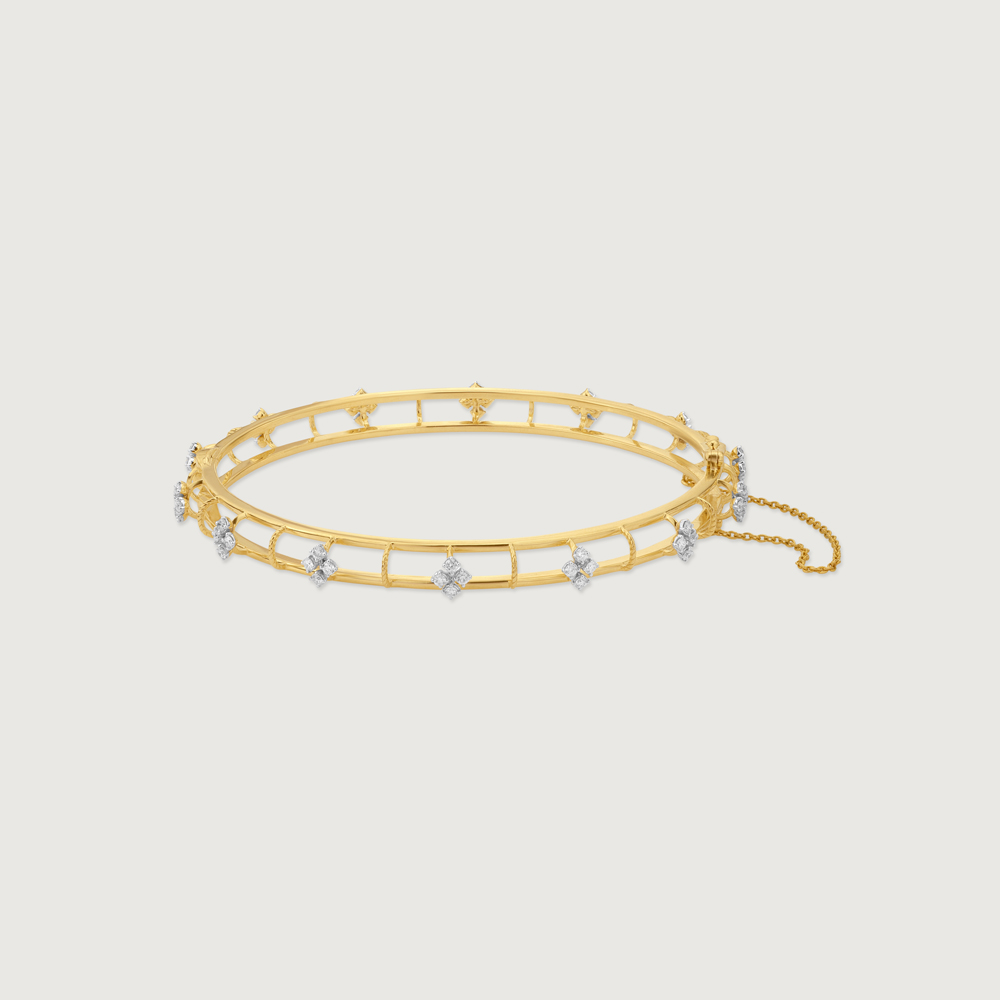 Charming Floral Diamond Bangle,,hi-res thumbnail 6