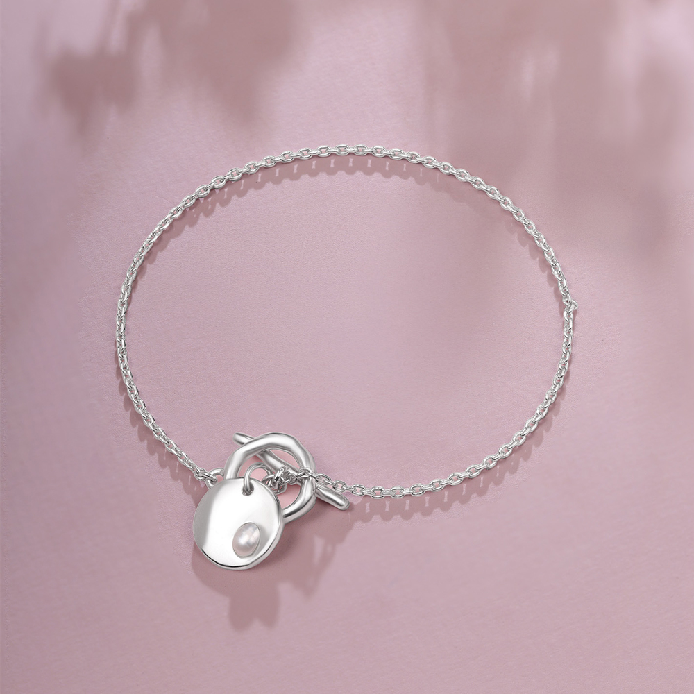 Minimal Chic Silver Bracelet,,hi-res thumbnail 1