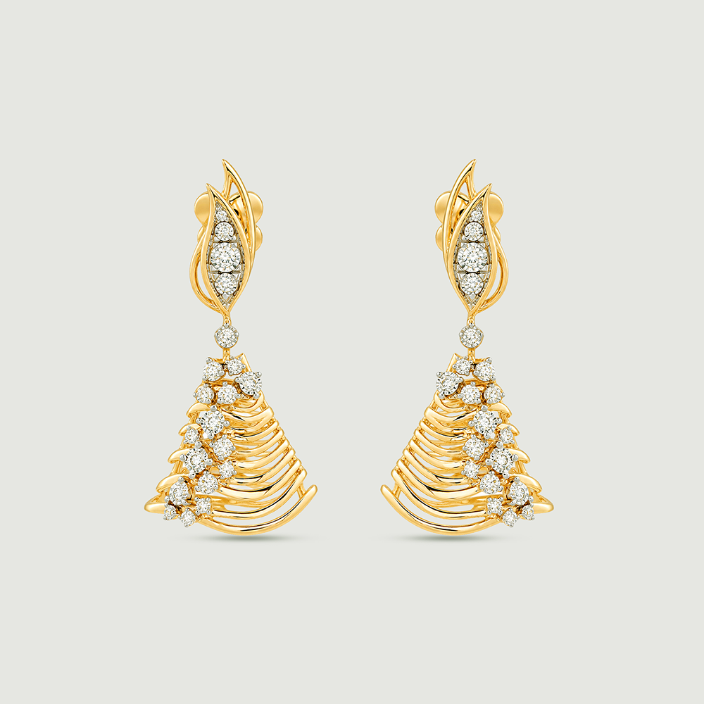 Radiant Flowing Diamond Jhumka,,hi-res thumbnail 3