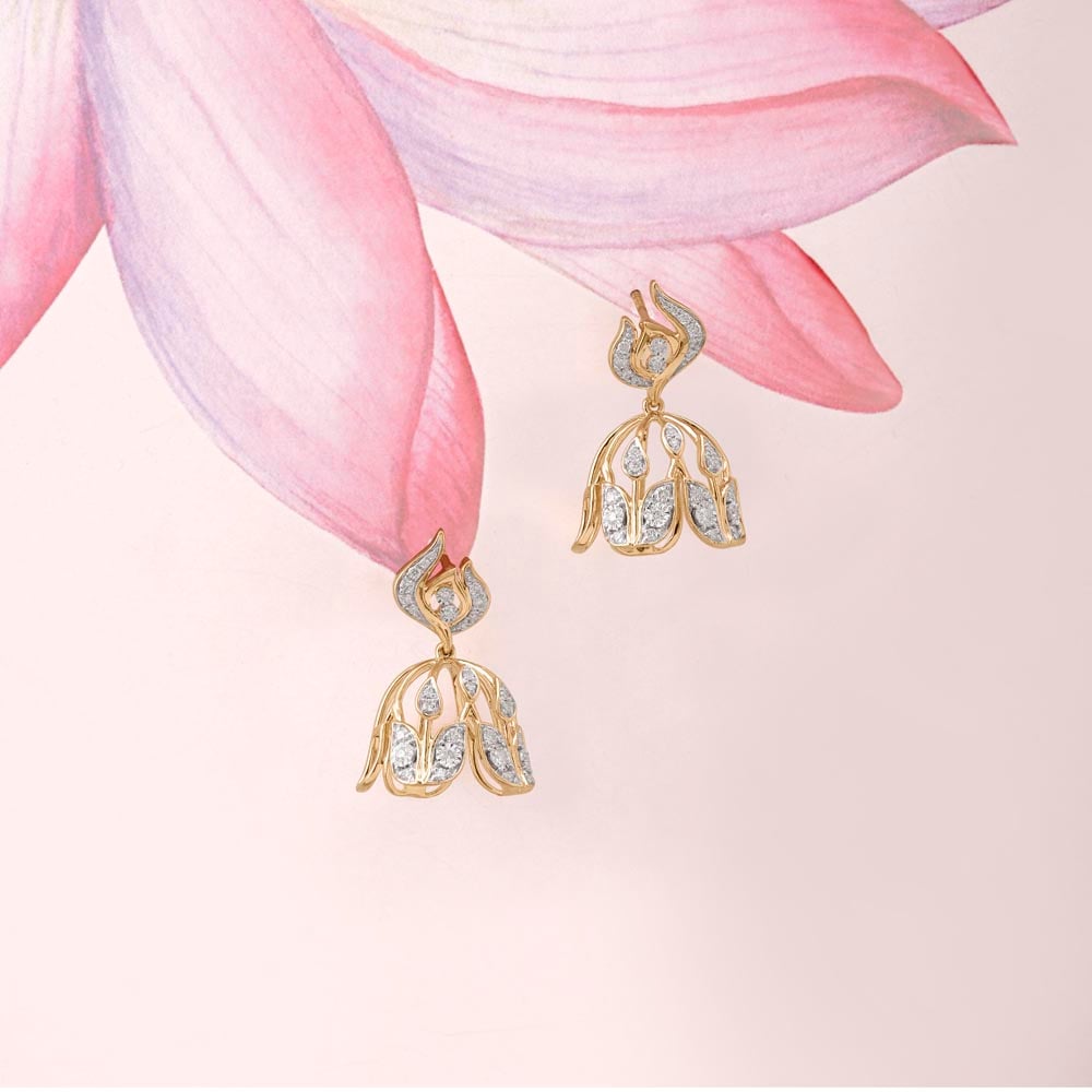 Sassy Glow Diamond Jhumka