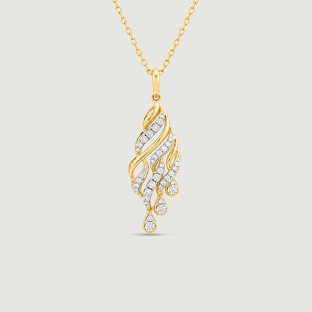 Luminous Rippling Diamond Pendant,,hi-res thumbnail 3