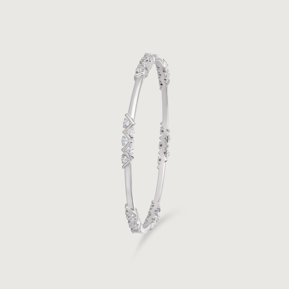 Intricate Patterned Silver Bangle,,hi-res thumbnail 4