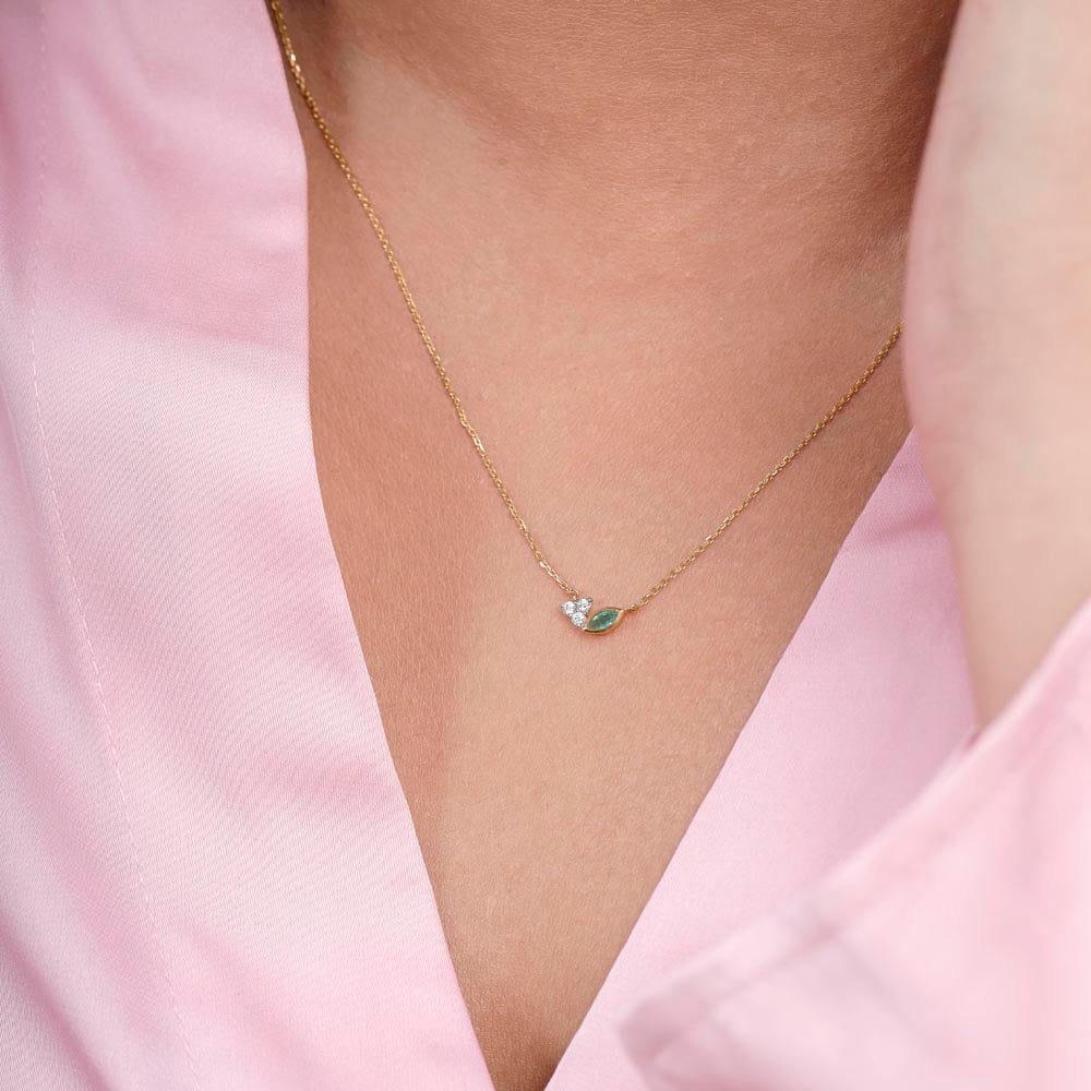 Verdant Whisper Diamond Necklace,,hi-res thumbnail 2