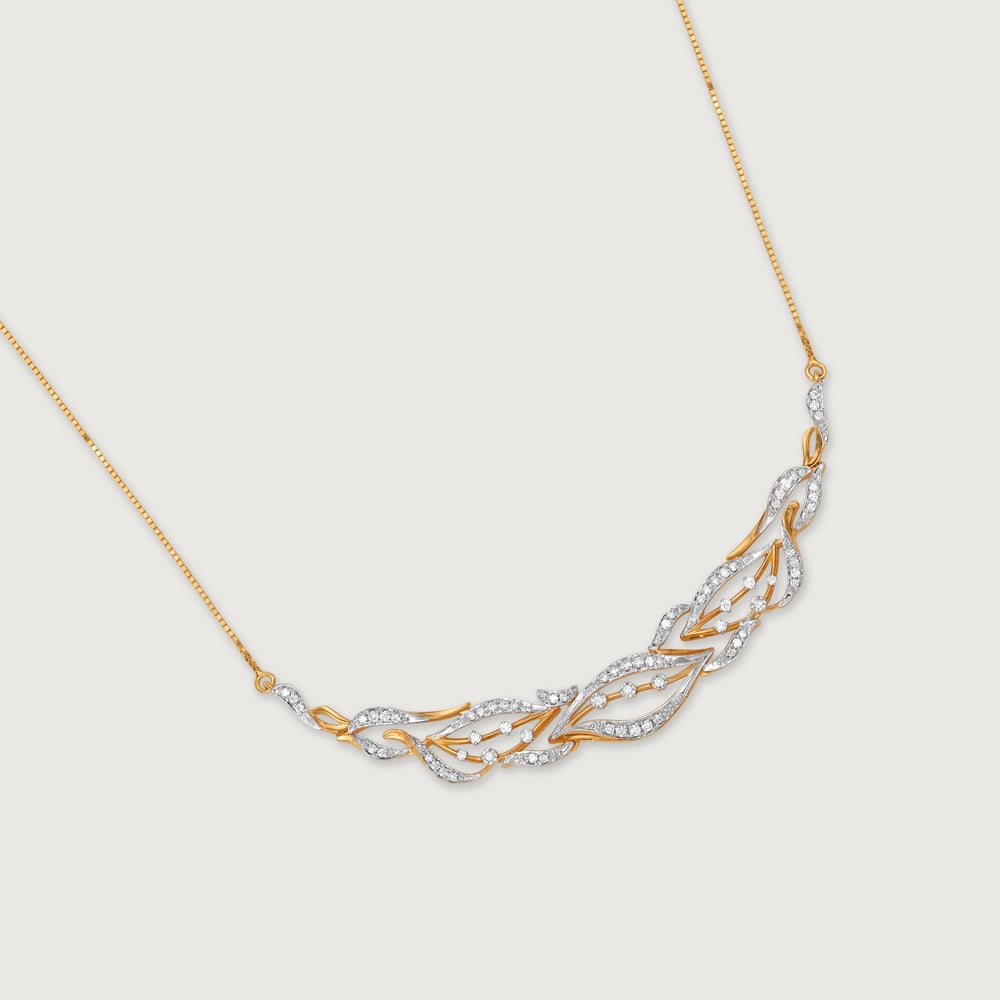 Rhythmic River 18 Kt Gold & Diamond Necklace,,hi-res thumbnail 4