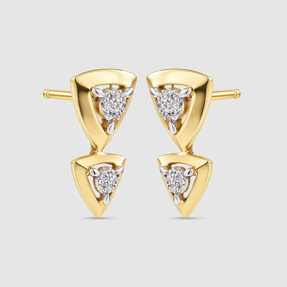 Chic Layered Diamond Stud Earrings,,hi-res thumbnail 5
