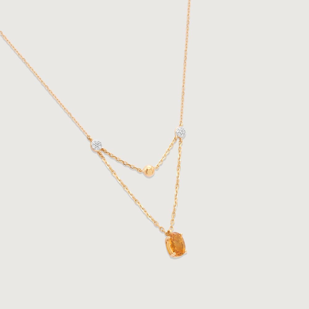 Golden Drift Diamond Necklace,,hi-res thumbnail 4