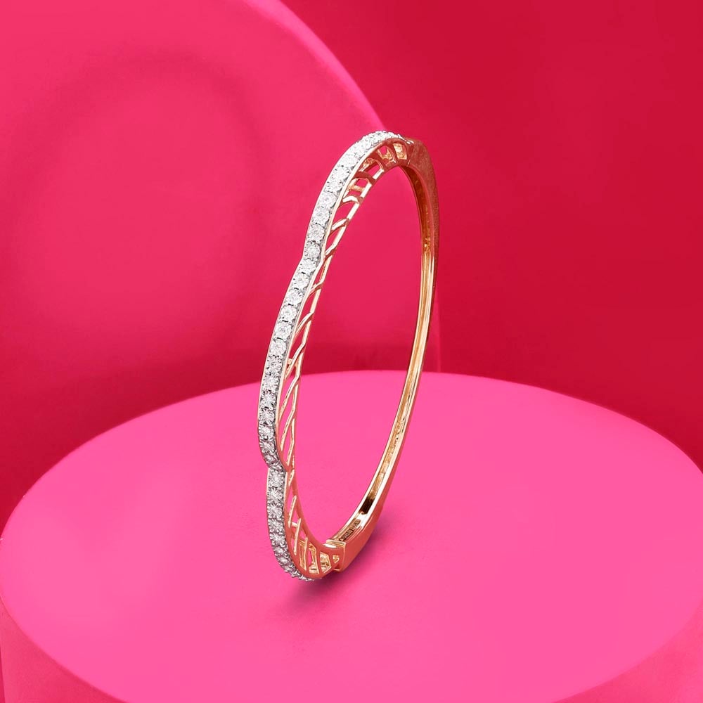 Sparkle Arch Diamond Bangle