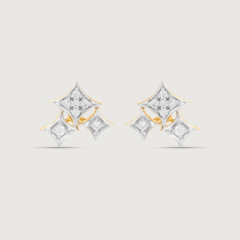 Starlit Cascade Diamond Drop Earrings,,hi-res thumbnail 5