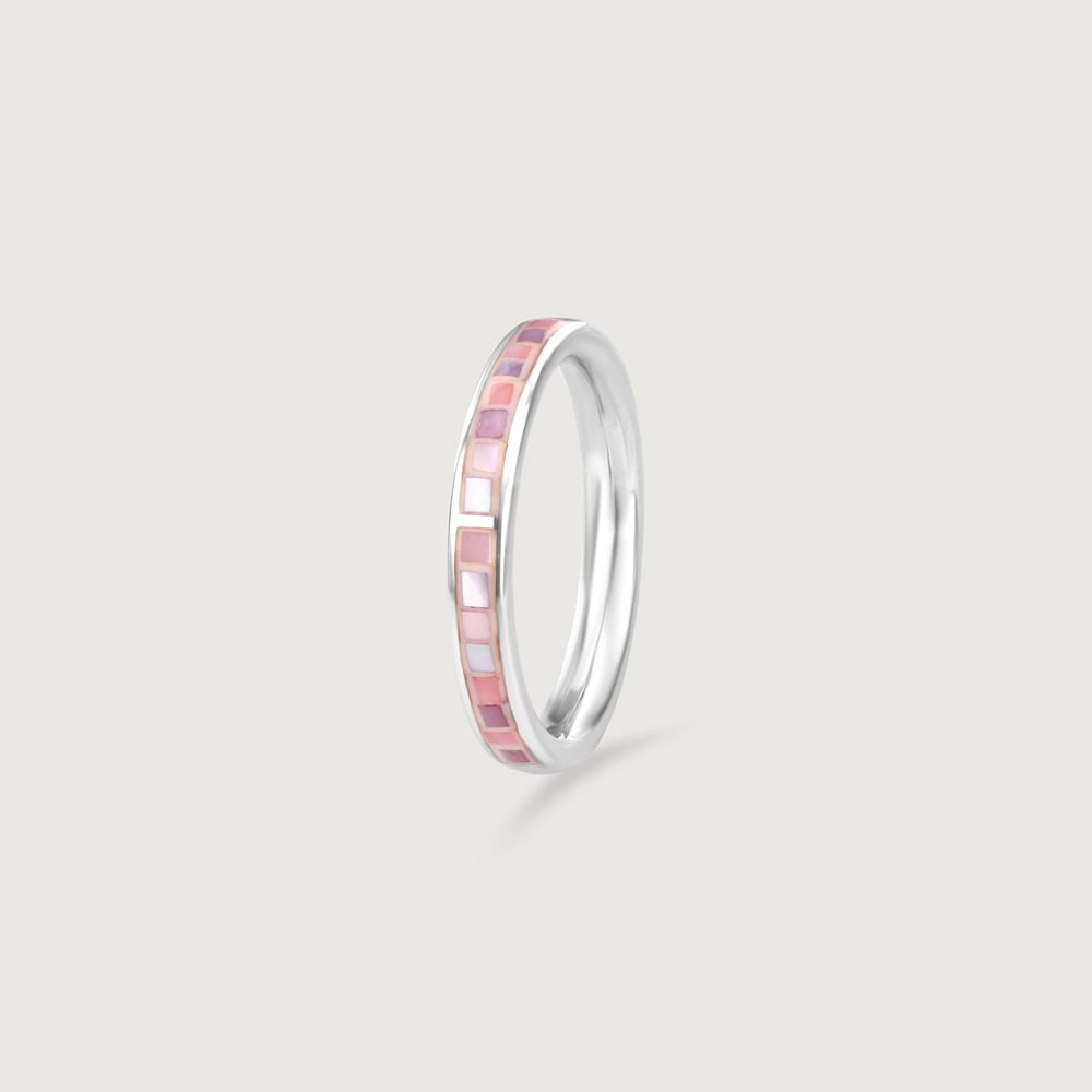 Playful Pastel Mother of Pearl Silver Ring,,hi-res thumbnail 3