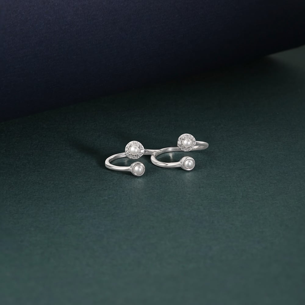 Chic Orbit Silver Toe Ring