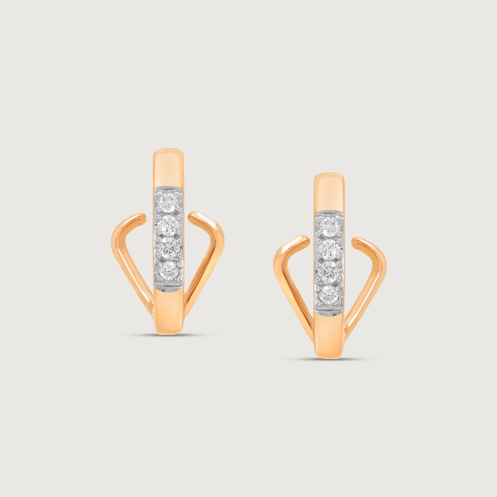 Graceful Gleam Diamond Stud Earrings,,hi-res thumbnail 3