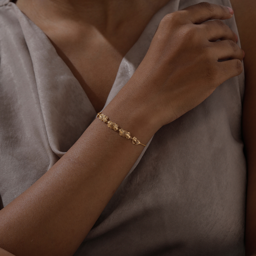 Flowing Dune Gold Bracelet,,hi-res thumbnail 2