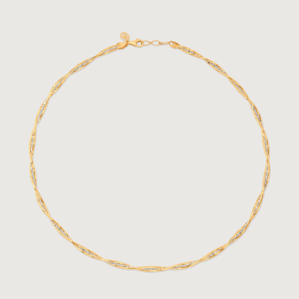 Radiant Sculptural Omega Gold Chain,,hi-res thumbnail 4
