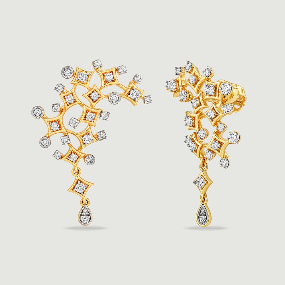 Riverside Radiance Diamond Drop Earrings,,hi-res thumbnail 4