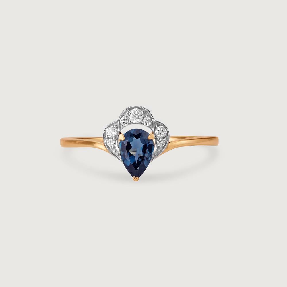Blue Crown Diamond & Gold Ring,,hi-res thumbnail 3