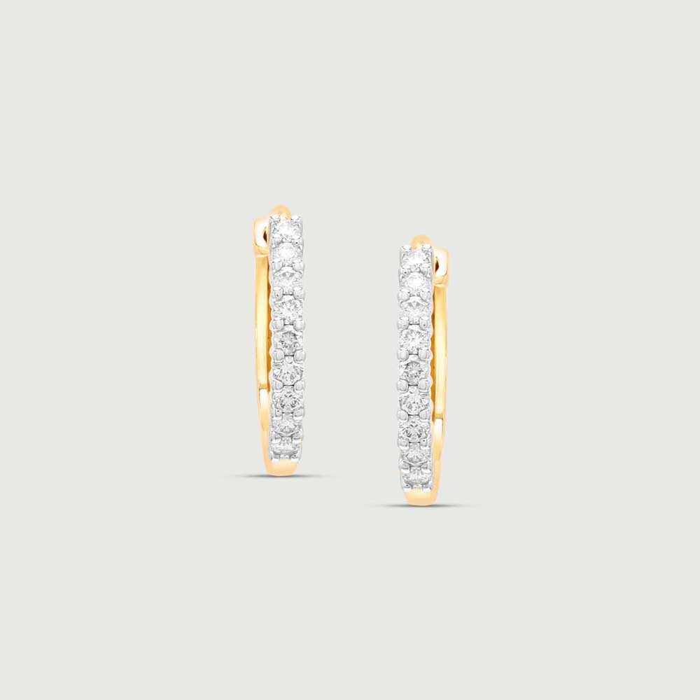 Vivid Urban Diamond Hoop Earrings,,hi-res thumbnail 3