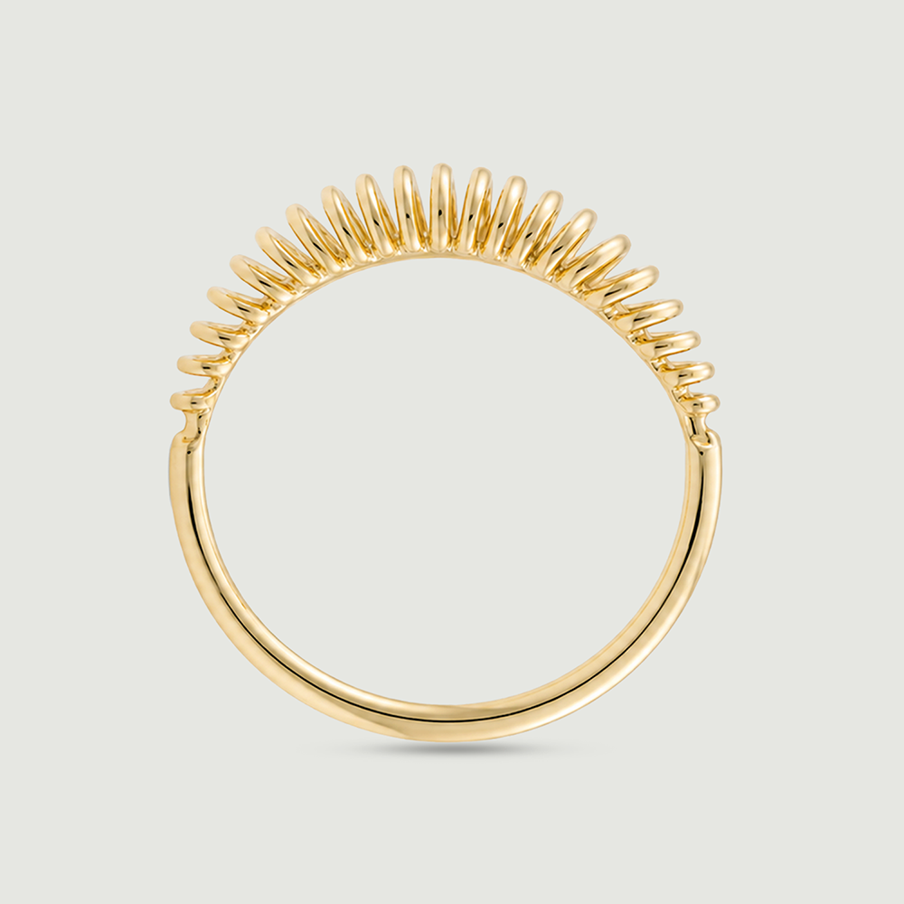 Sleek Linear Gold Ring,,hi-res thumbnail 5