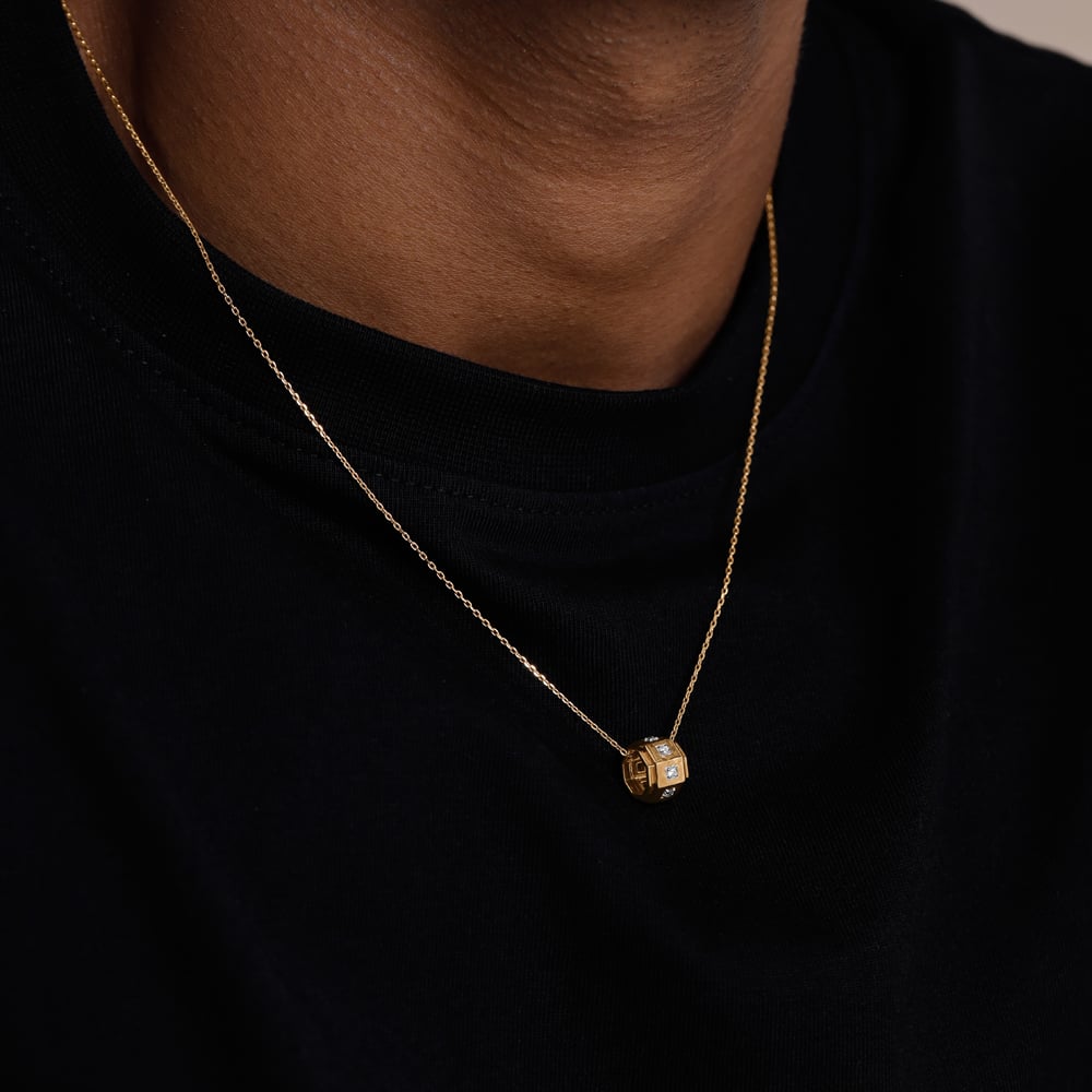 Industrial Geometric Diamond Pendant,,hi-res thumbnail 2