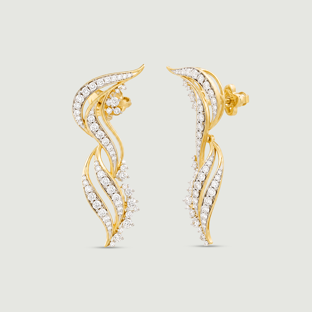 Sacred Lights Diamond Drop Earrings,,hi-res thumbnail 4