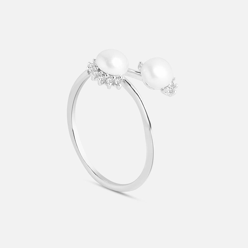Graceful Pearl Silver Ring,,hi-res thumbnail 4