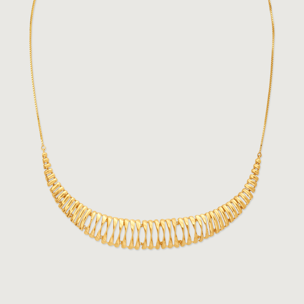 Sleek Radiant Gold Necklace,,hi-res thumbnail 4