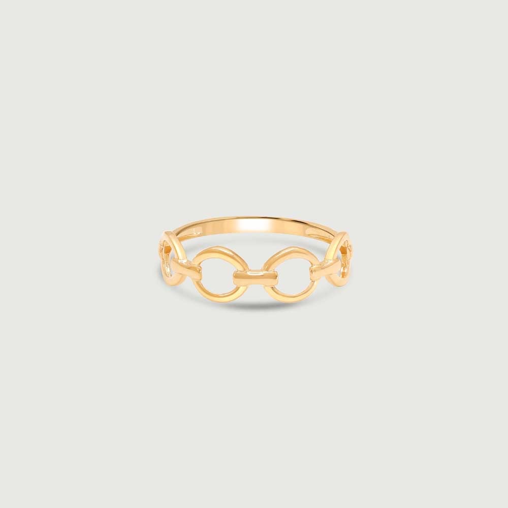 Edgy Loop Gold Ring,,hi-res thumbnail 3