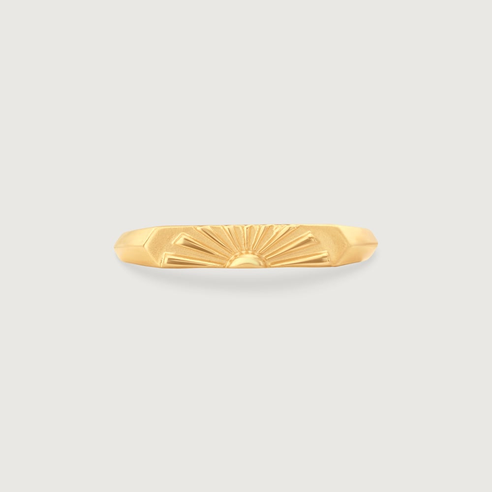 Radiant Minimal Gold Ring,,hi-res thumbnail 4