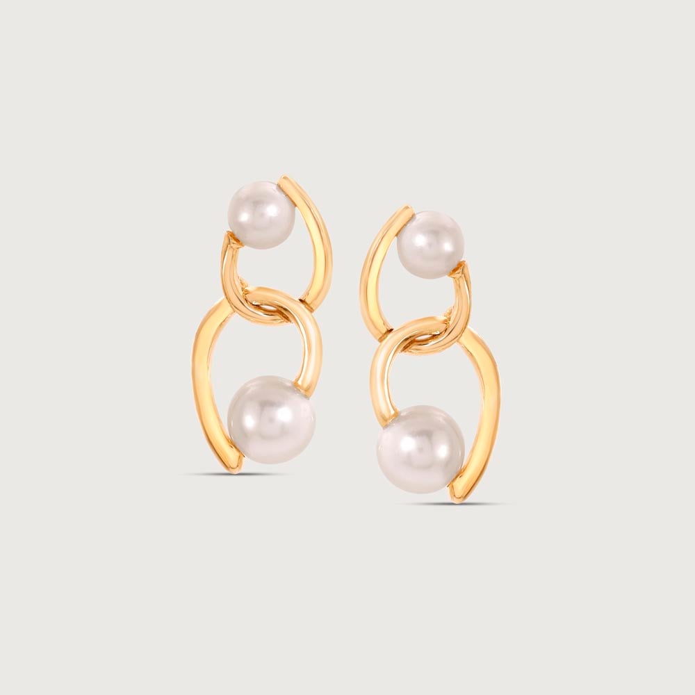 Edgy Chic Pearl Stud Earrings,,hi-res thumbnail 3