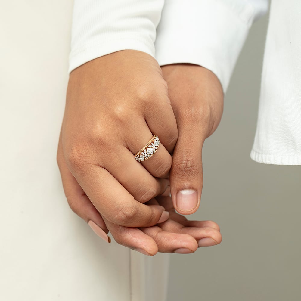 Everlasting Bond Gold & Diamond Ring,,hi-res thumbnail 2
