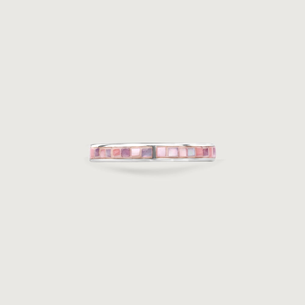 Playful Pastel Mother of Pearl Silver Ring,,hi-res thumbnail 4