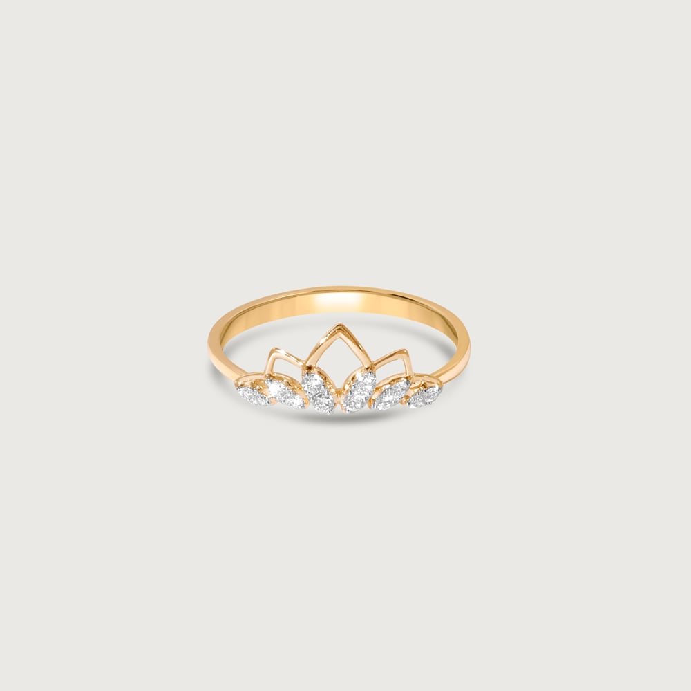 Crown Bloom Diamond Ring,,hi-res thumbnail 3