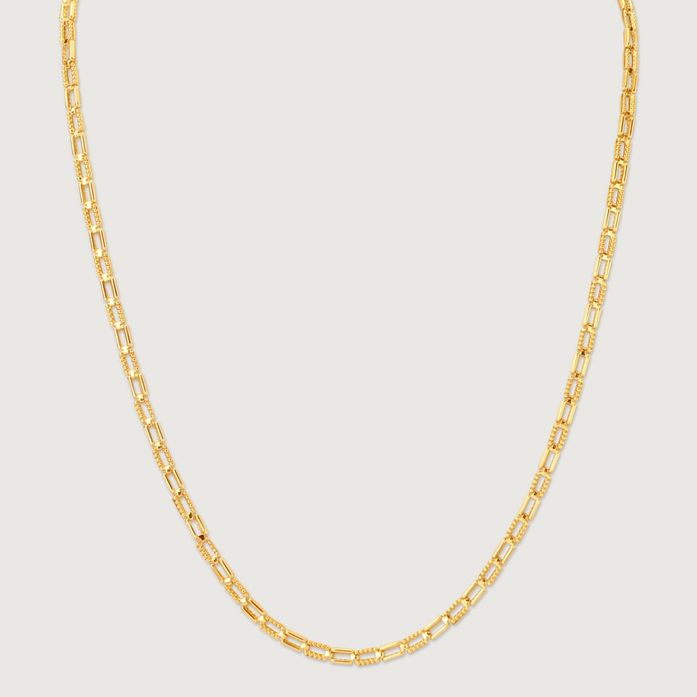 Classic Paperclip Gold Chain,,hi-res thumbnail 3