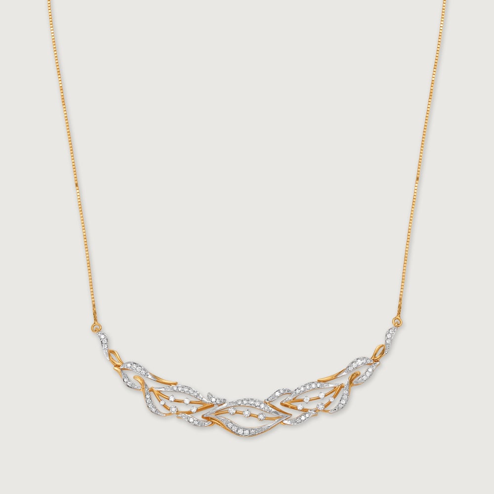 Rhythmic River 18 Kt Gold & Diamond Necklace,,hi-res thumbnail 3