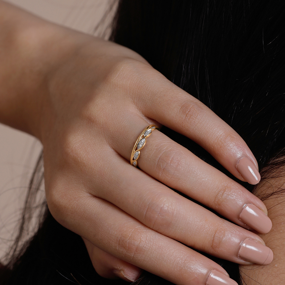 Fluid Interwoven Diamond Ring,,hi-res thumbnail 2