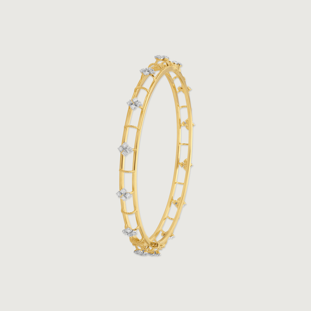 Charming Floral Diamond Bangle,,hi-res thumbnail 8