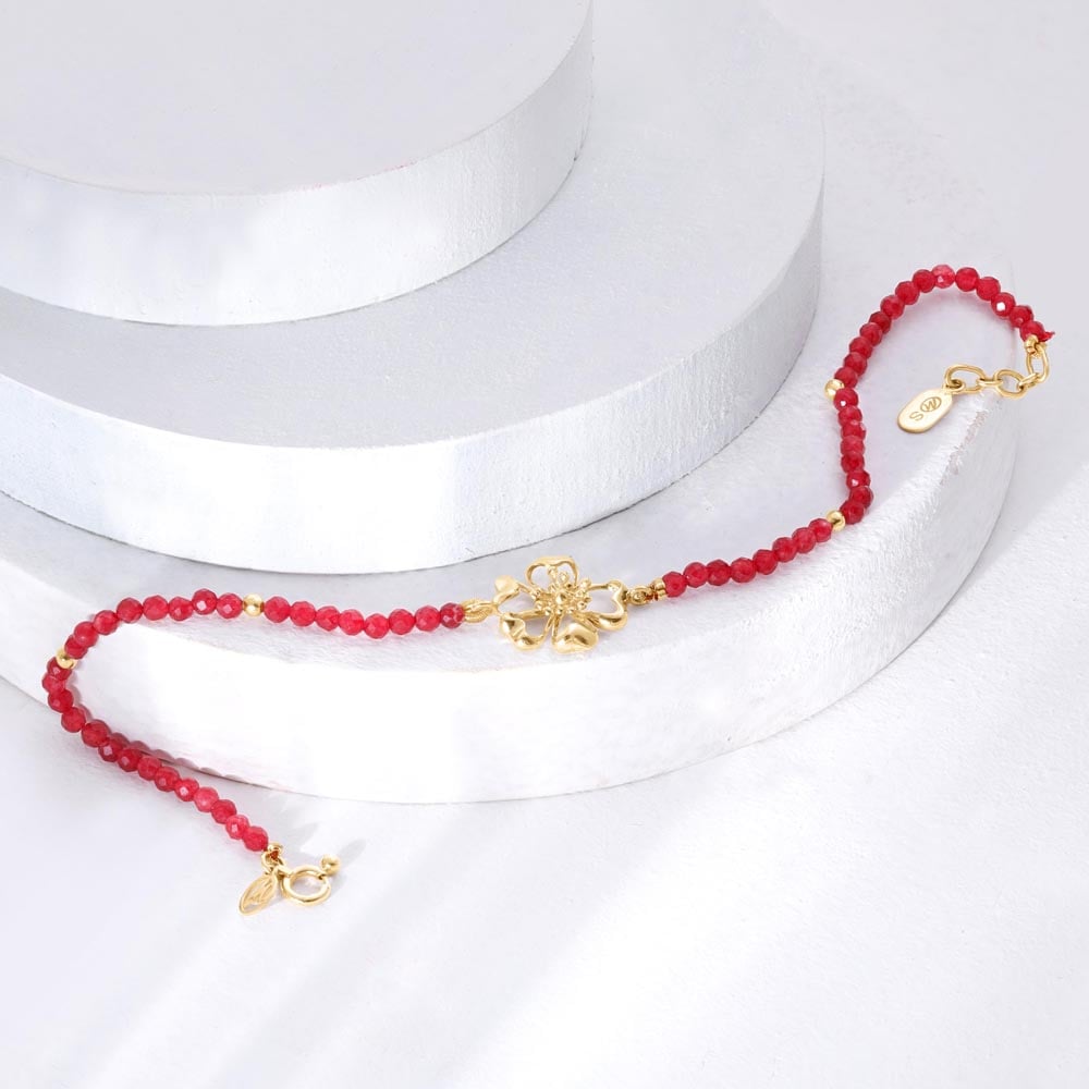 Blossom Charm Gemstone Bracelet