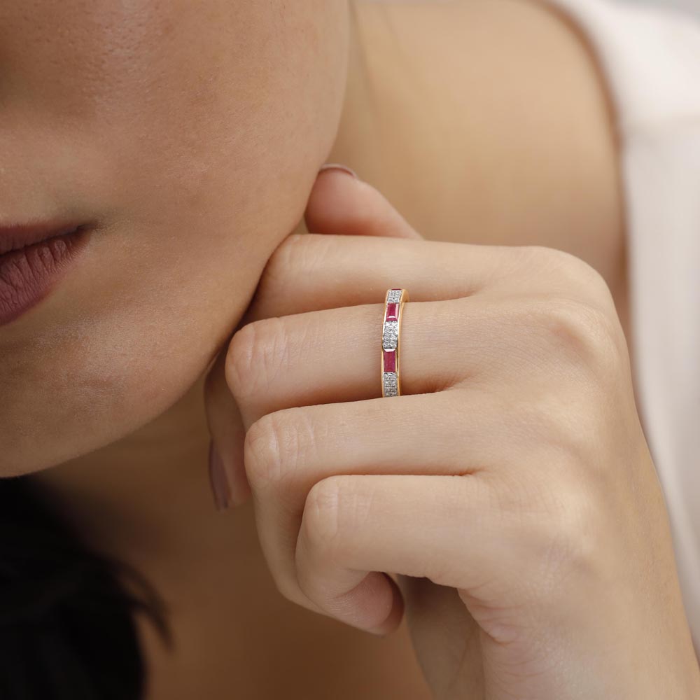 Crimson Rhythm Diamond Ring,,hi-res thumbnail 2