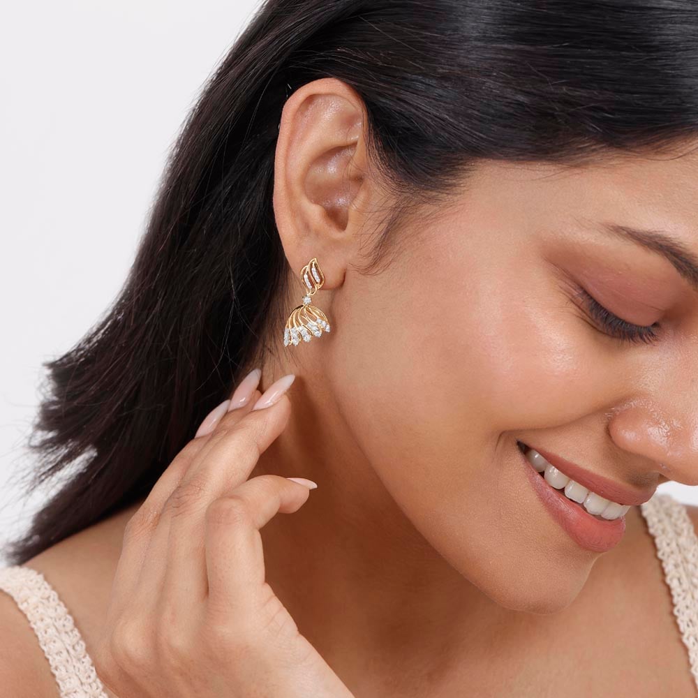 Royal Charm Diamond Jhumka,,hi-res thumbnail 2